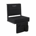 Folding Bleacher Seat with Cushion and Storage Pocket N226