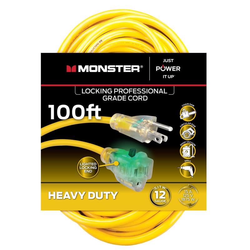 100 ft. Outdoor Extension Cord Yellow O478