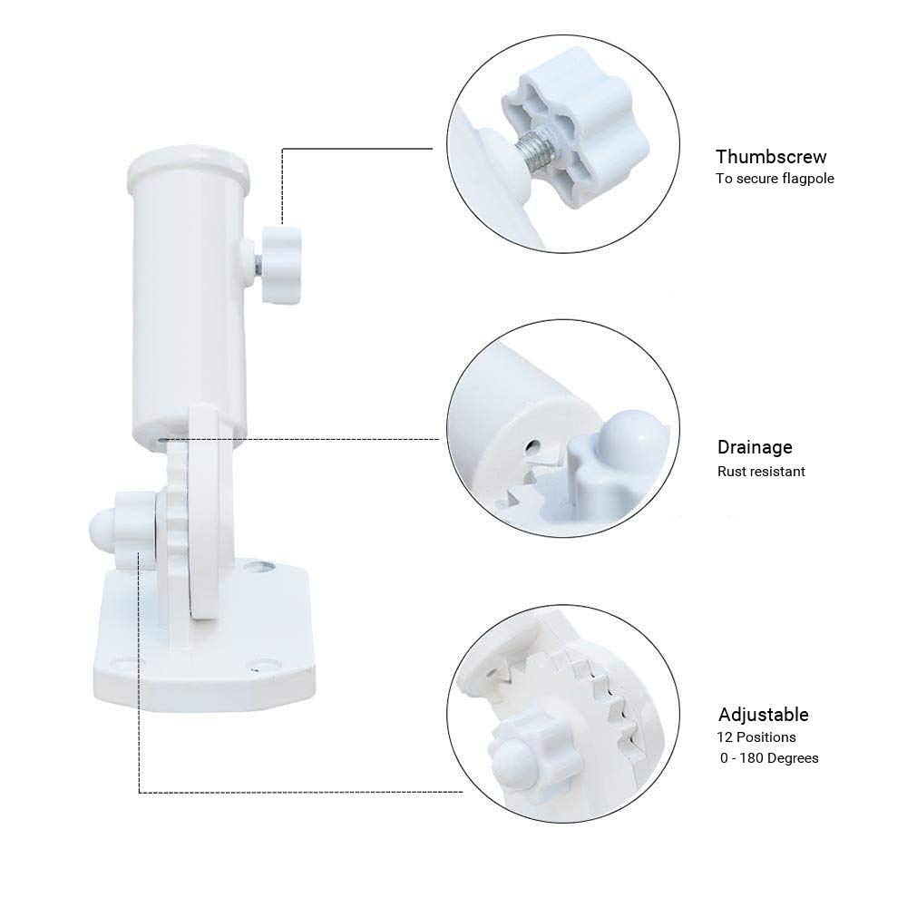 Adjustable Aluminum Flag Pole Bracket V221