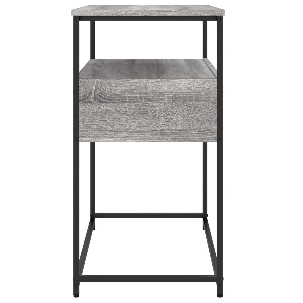 Brown Oak Look Console Table with 2 Drawers and 1 Shelf H379928