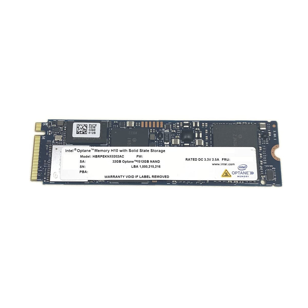 32GB Optane Memory with 512GB SSD M.2 2280 NVMe PCIe Gen3 x4 F103301