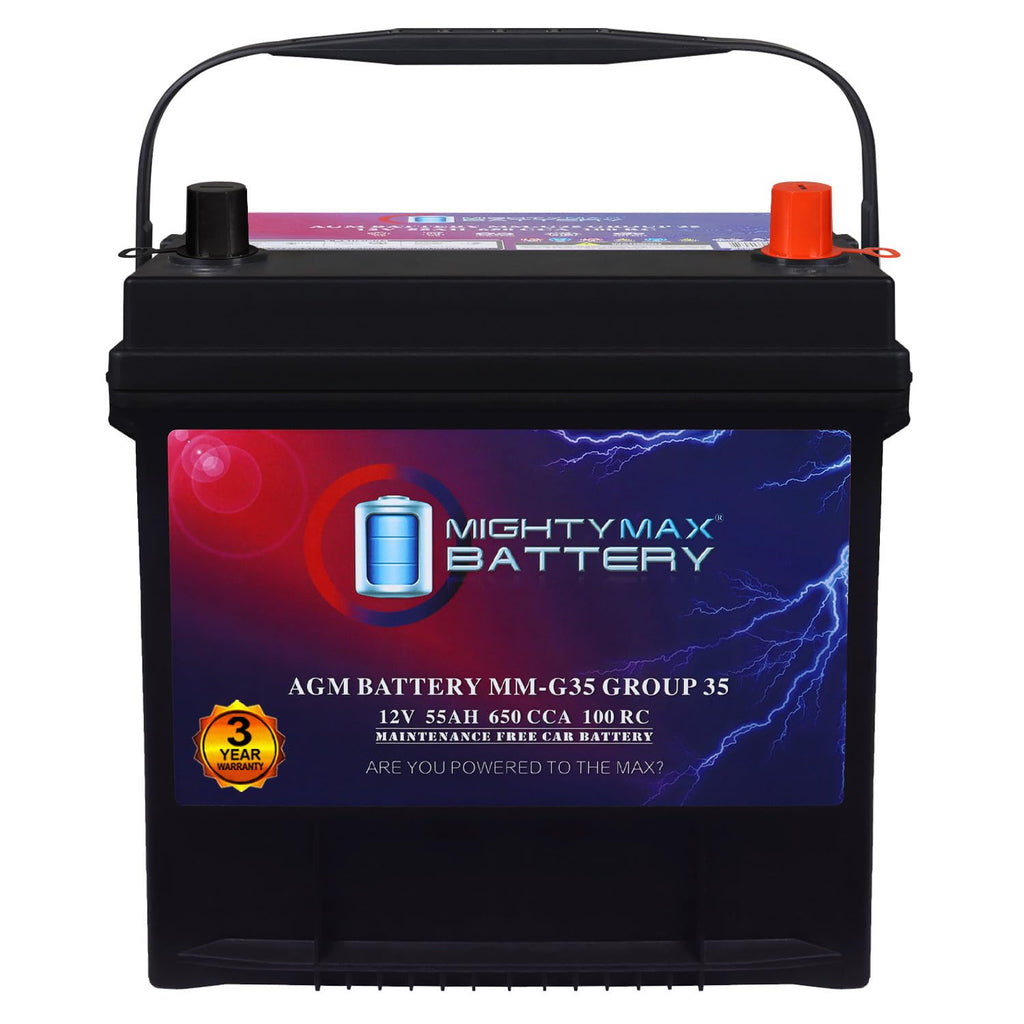 12V 55Ah AGM 650 CCA Replacement Battery S6285