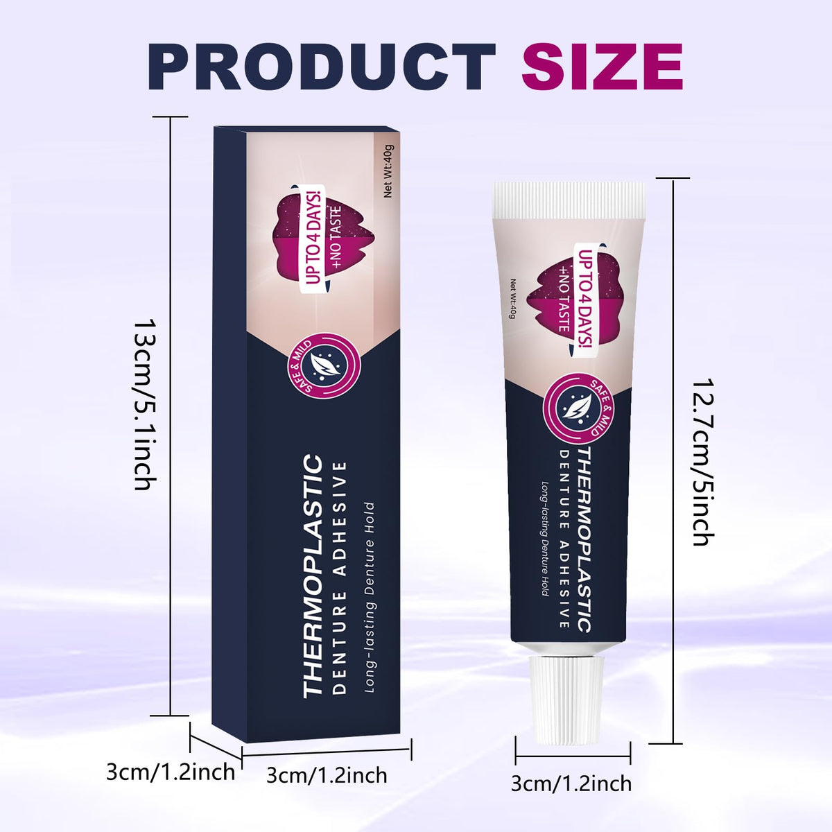 2Pcs Thermoplastic Denture Adhesive R57443