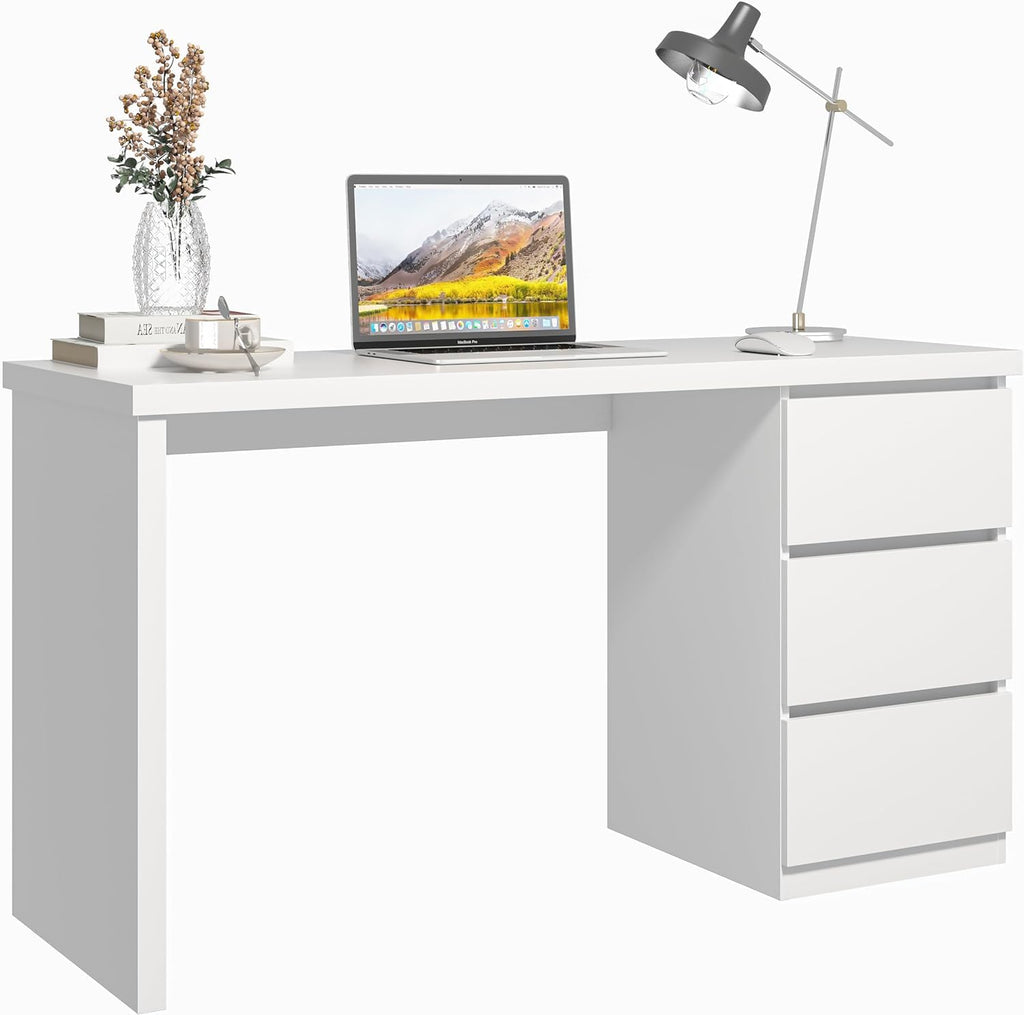 White Desk with Drawers I5208
