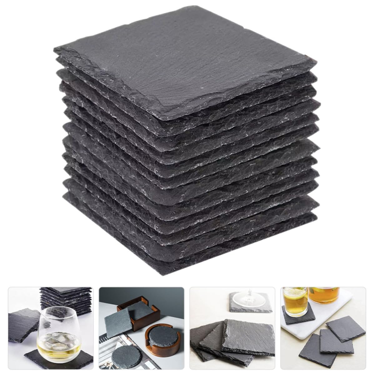 Natural Stone Decorative Cup Coaster Set X956