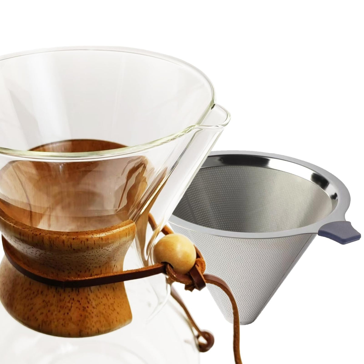 Glass 10 Cup Coffee Pour Over Set O30396