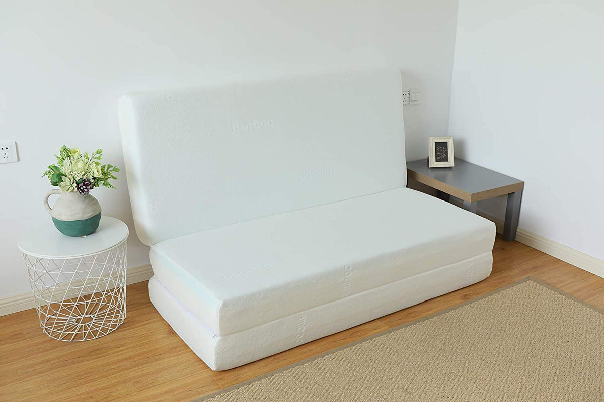 8-Inch Gel Memory Foam Tri-fold Mattress with Bamboo Cover, Queen R652