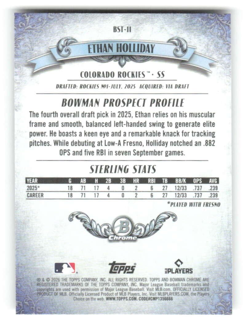 2026 Bowman Chrome Mega Box Baseball Trading Card C791623