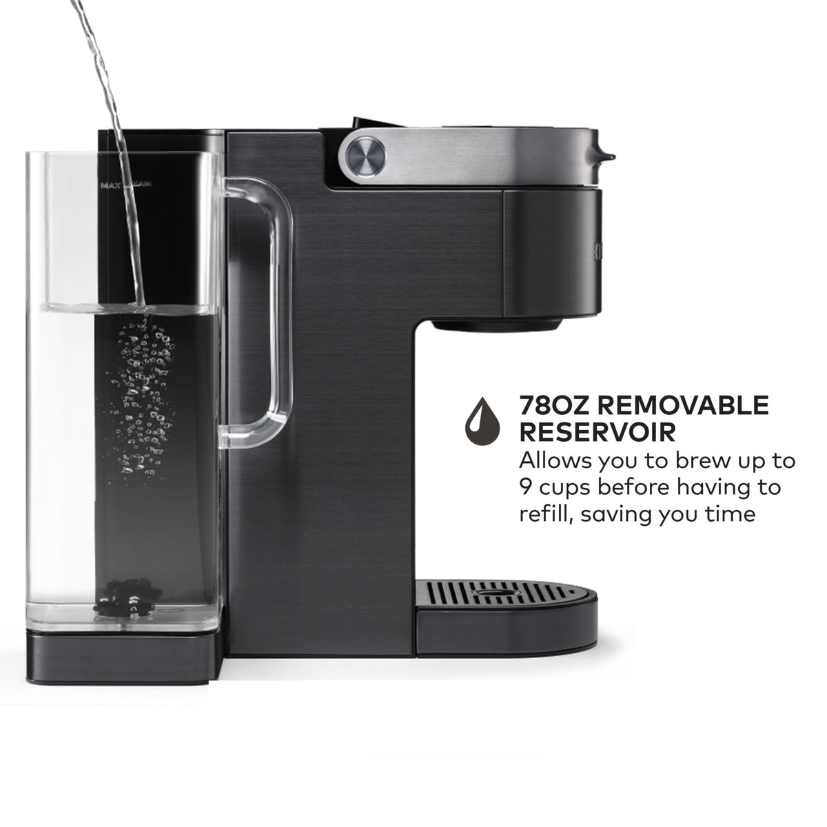 Black Single Serve K-Cup Pod Coffee Maker Q9224