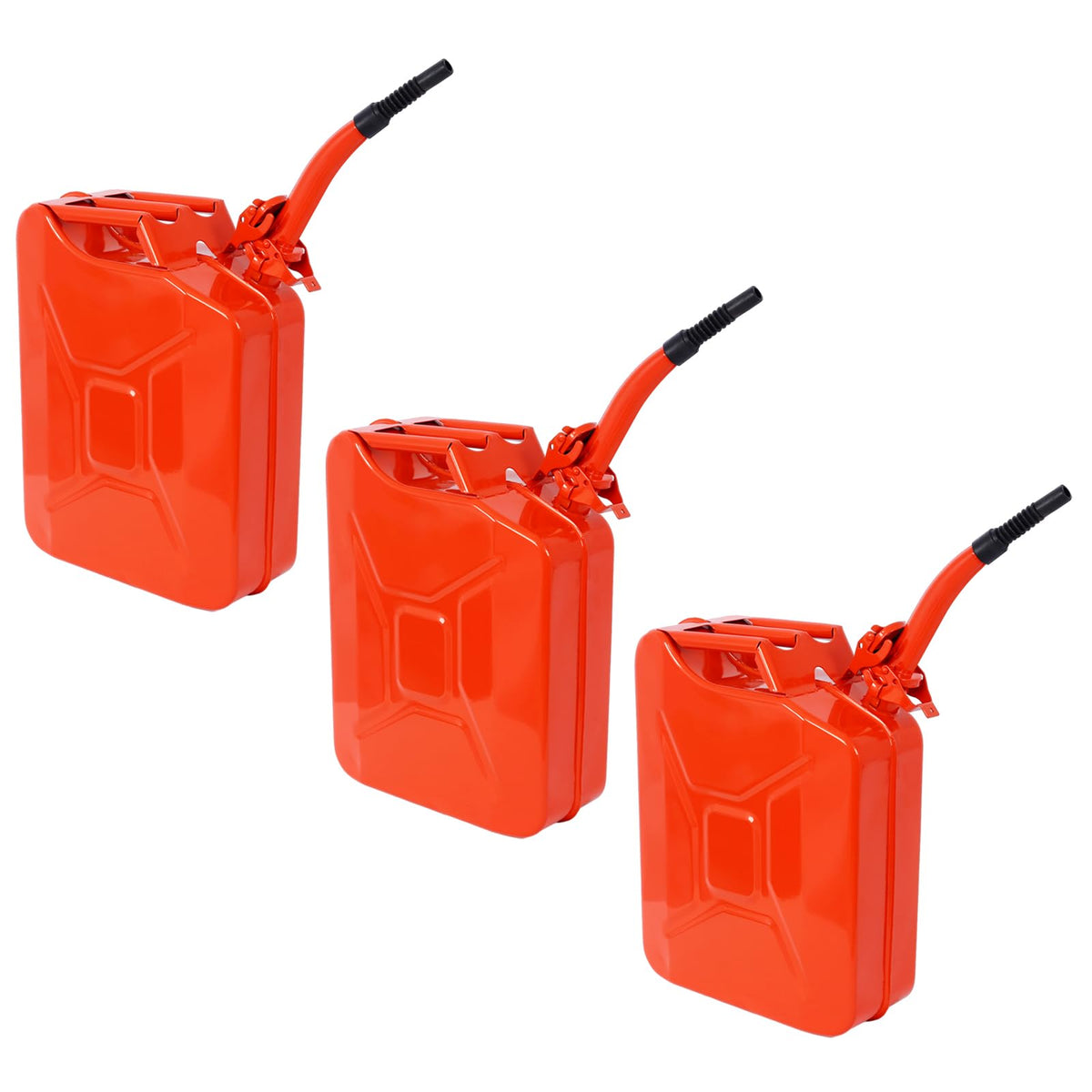 5 Gallon Steel Jerry Fuel Can Set of 3 K220