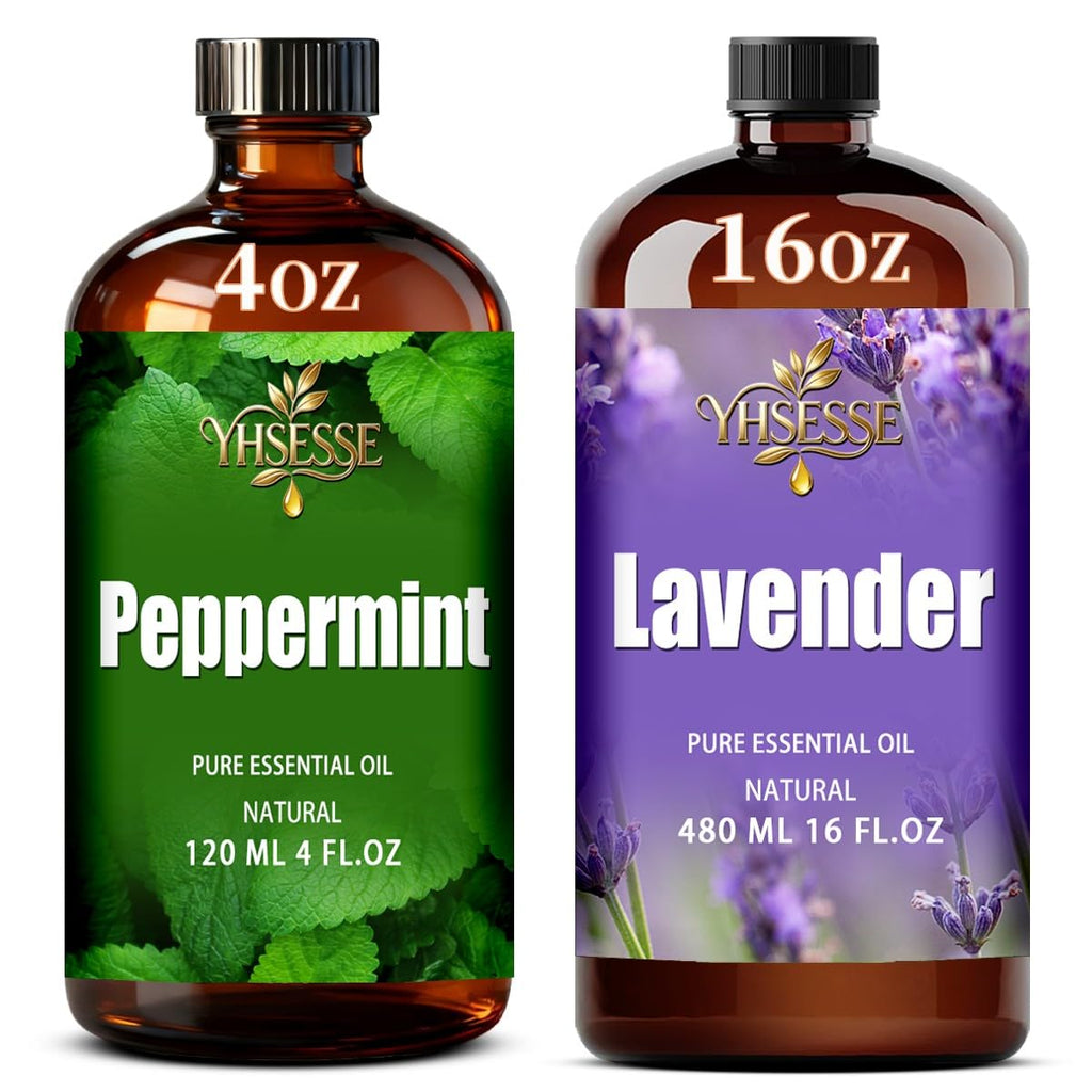 Peppermint and Lavender Essential Oil 4 Fl Oz and 16 Fl Oz C25682