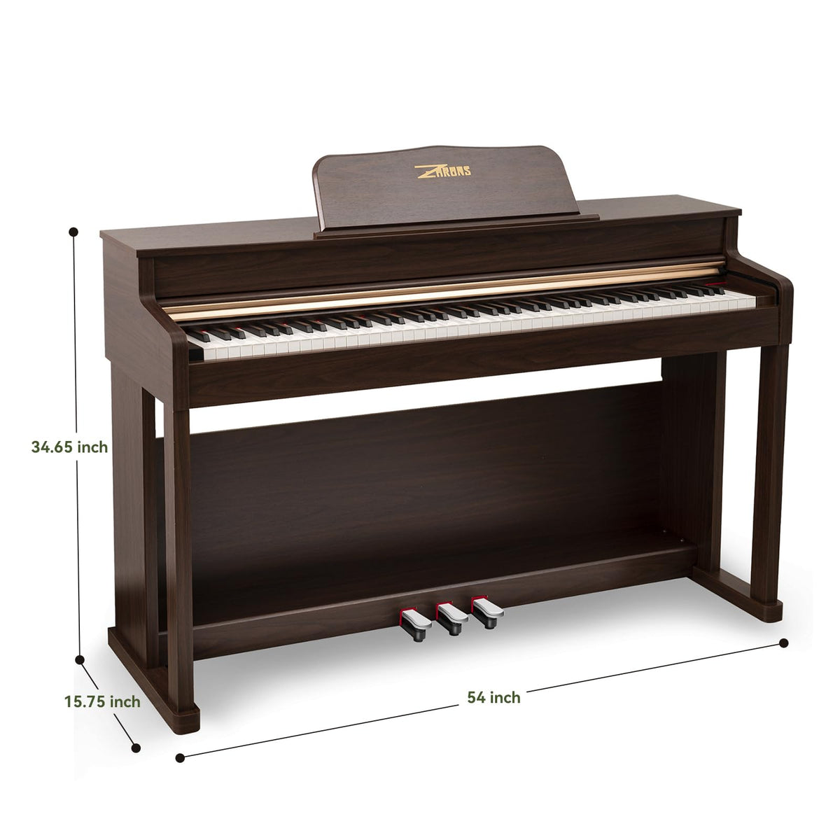 88 Key Full Weighted Digital Piano with Triple Pedal N174419