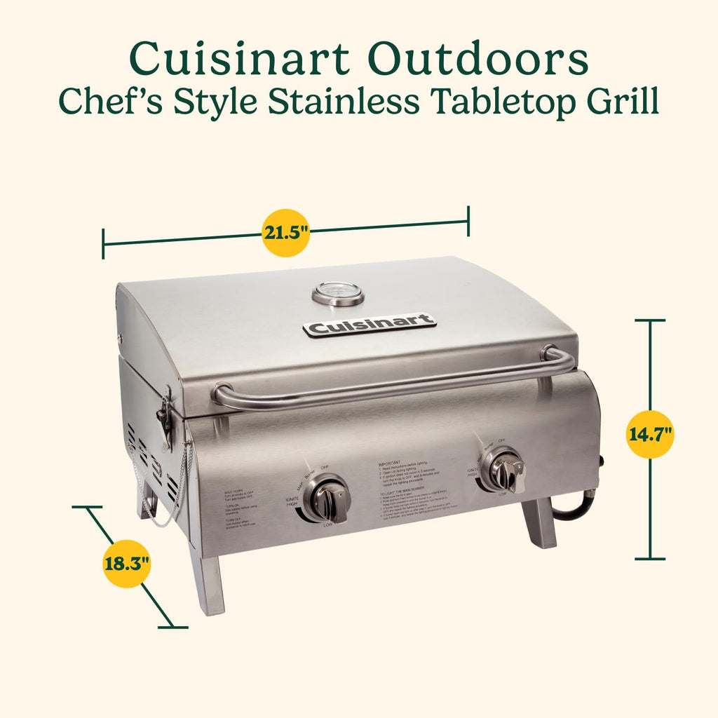 Portable 2-Burner Outdoor Gas Grill E628853