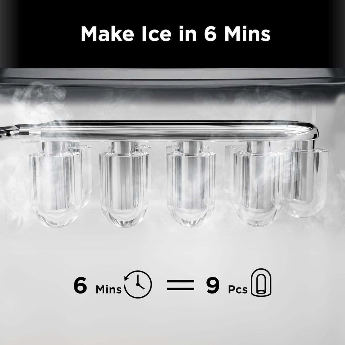 Countertop Ice Maker with 2 Ice Sizes U960069