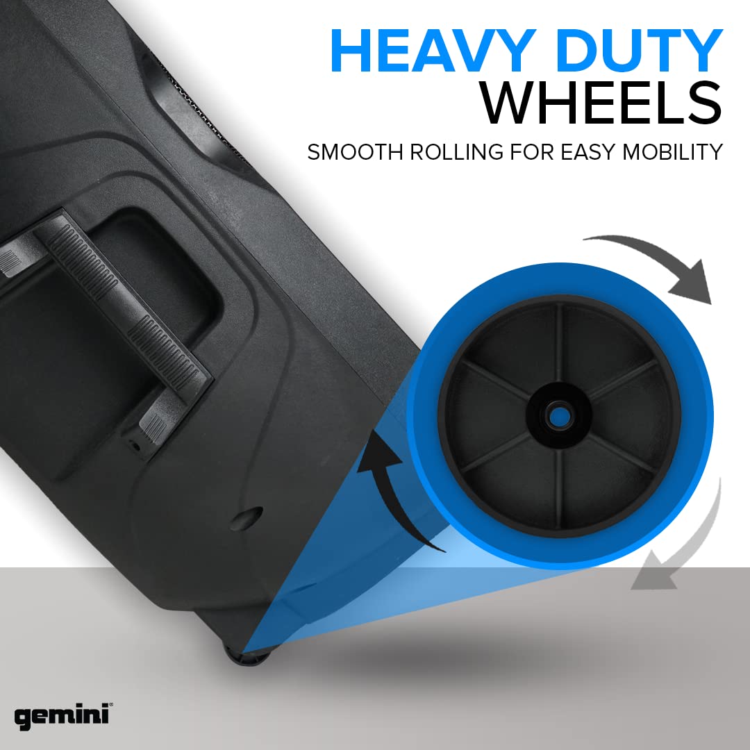 Portable Bluetooth PA Speaker System, 2000W, Black J23676