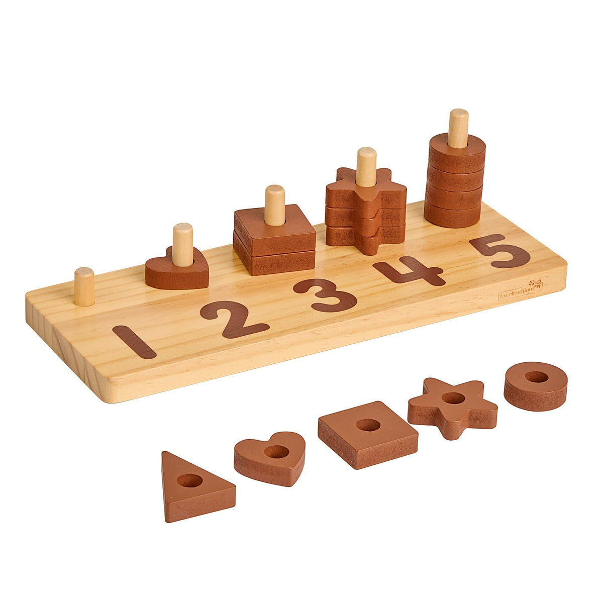 Wooden Shape Number Counter B760