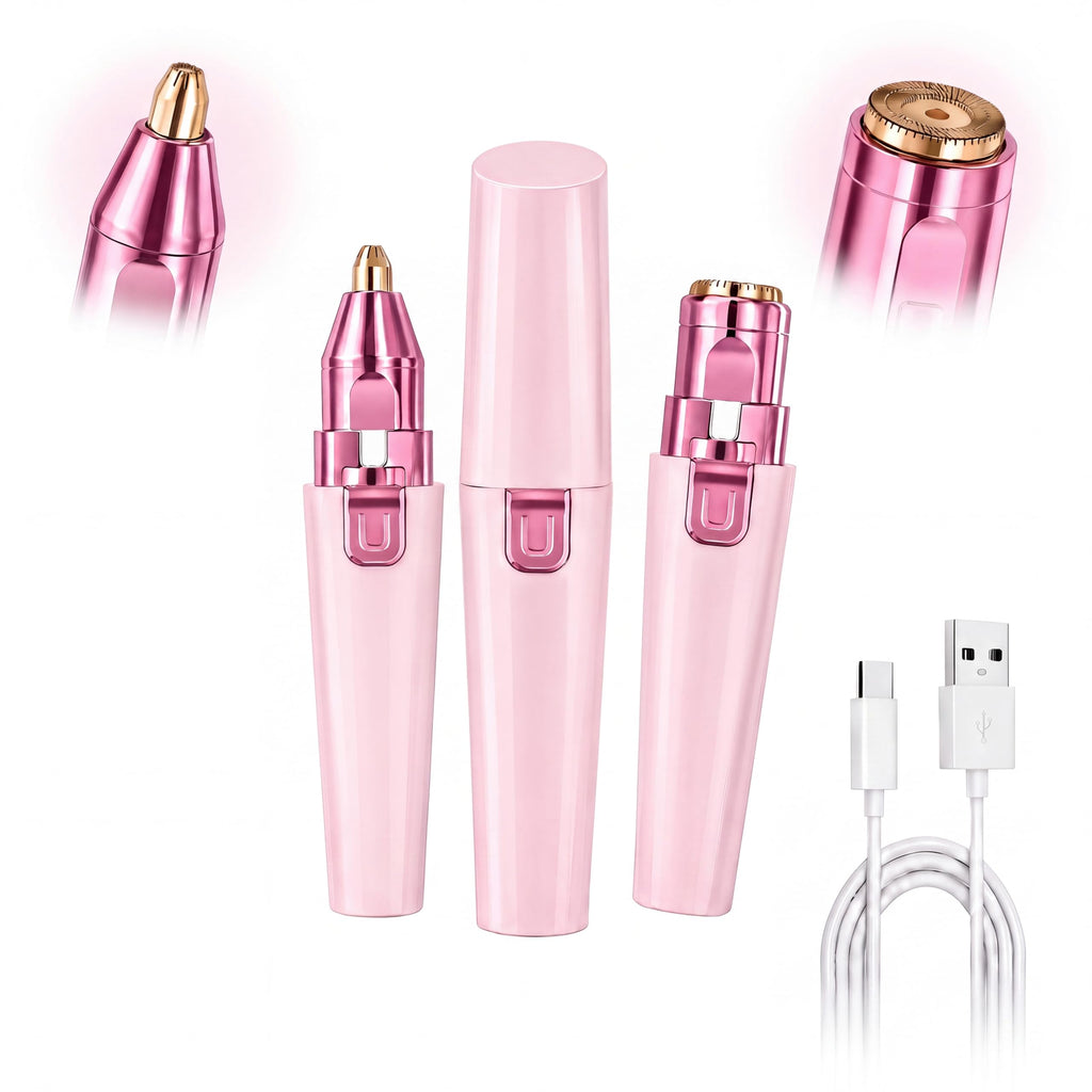 Pink USB Rechargeable Facial Hair Remover Z5267