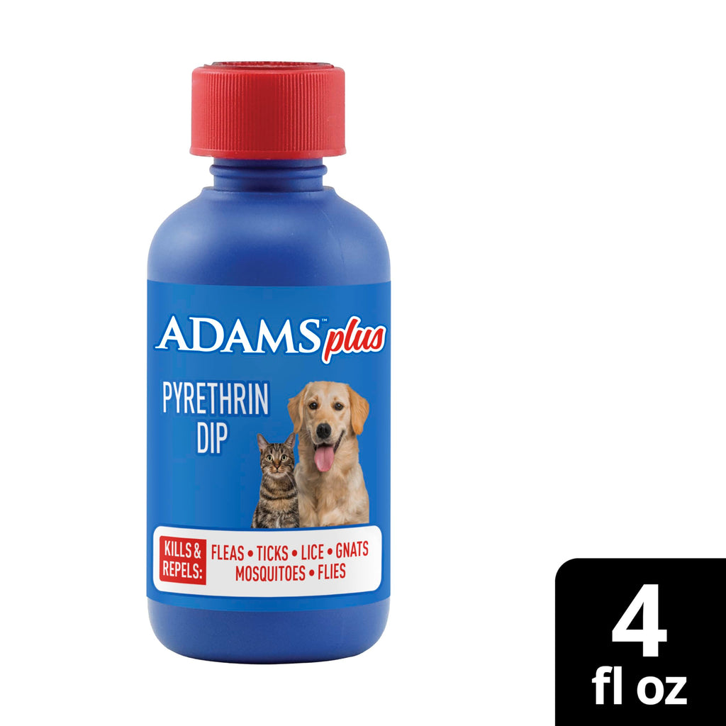 Plus Pyrethrin Flea Dip For Dogs and Cats 4 Fl oz U617