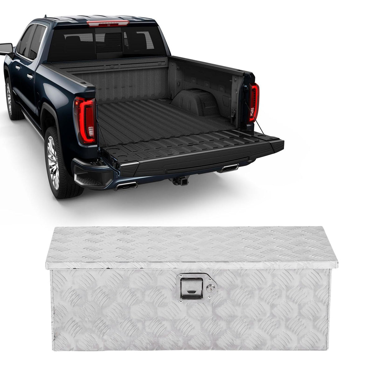 Aluminum Lockable Truck Bed Tool Box S808