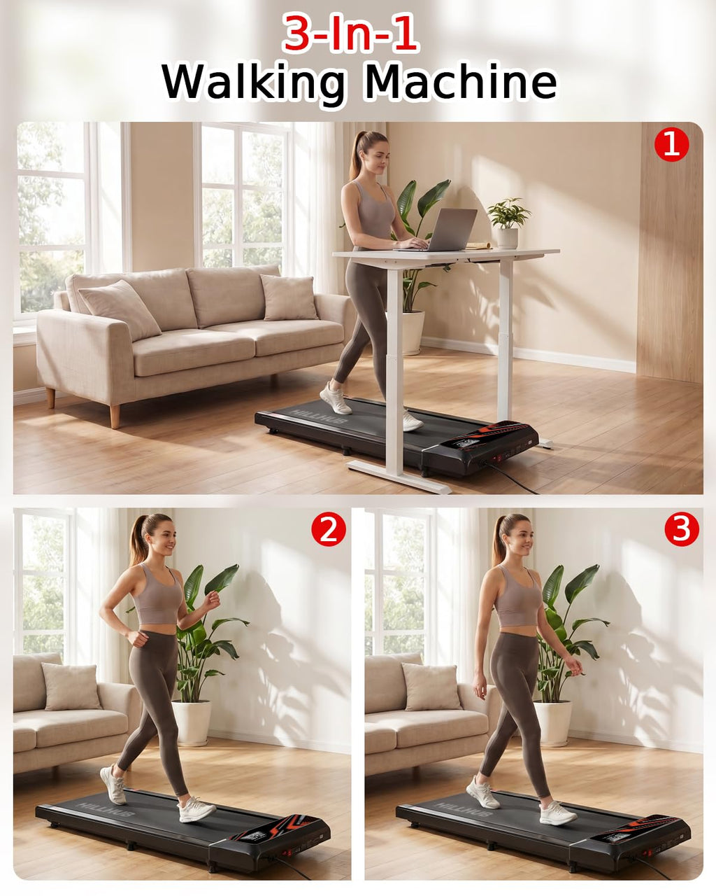 2.5HP Treadmill with Handle Bar Z686606