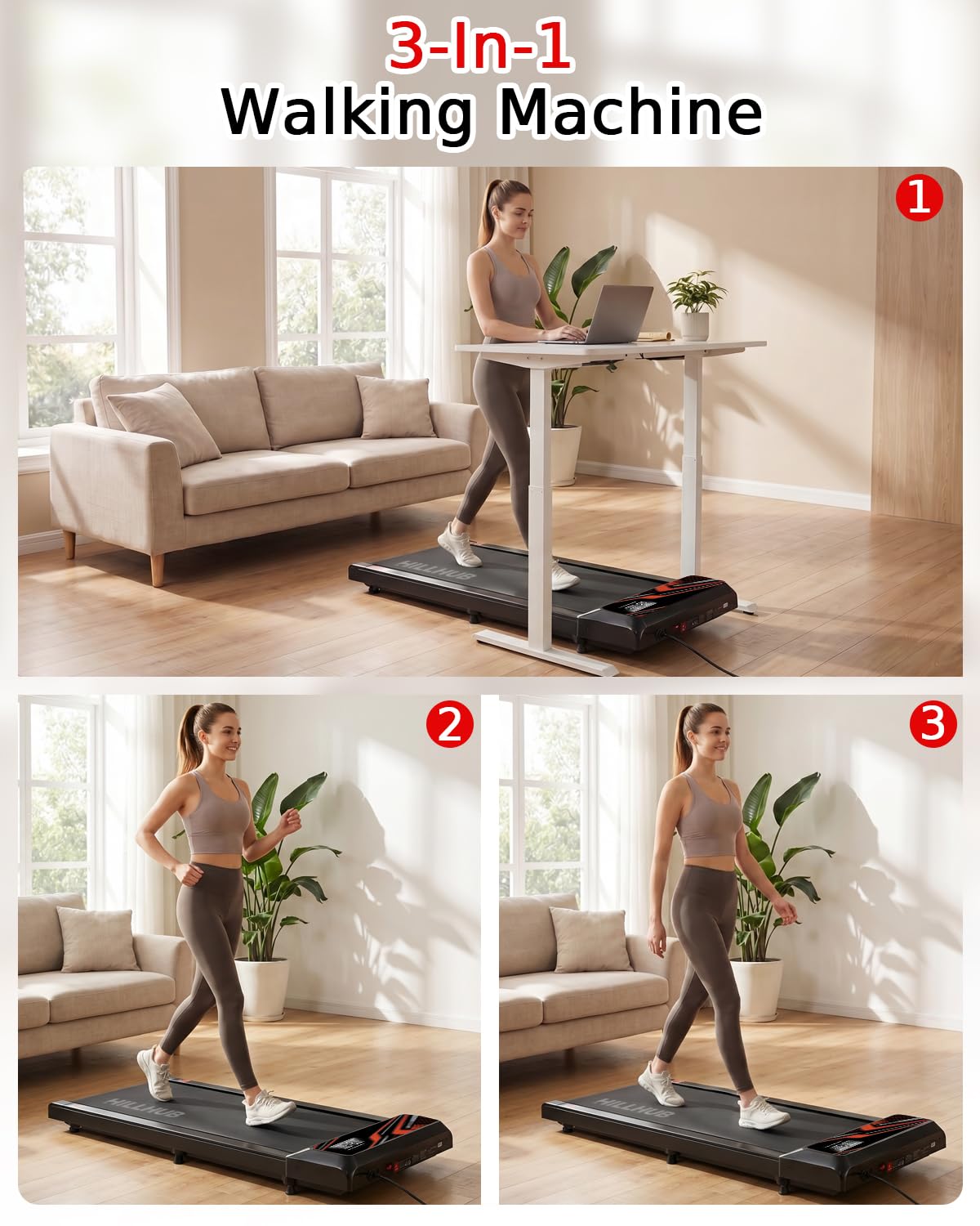2.5HP Treadmill with Handle Bar Z686606