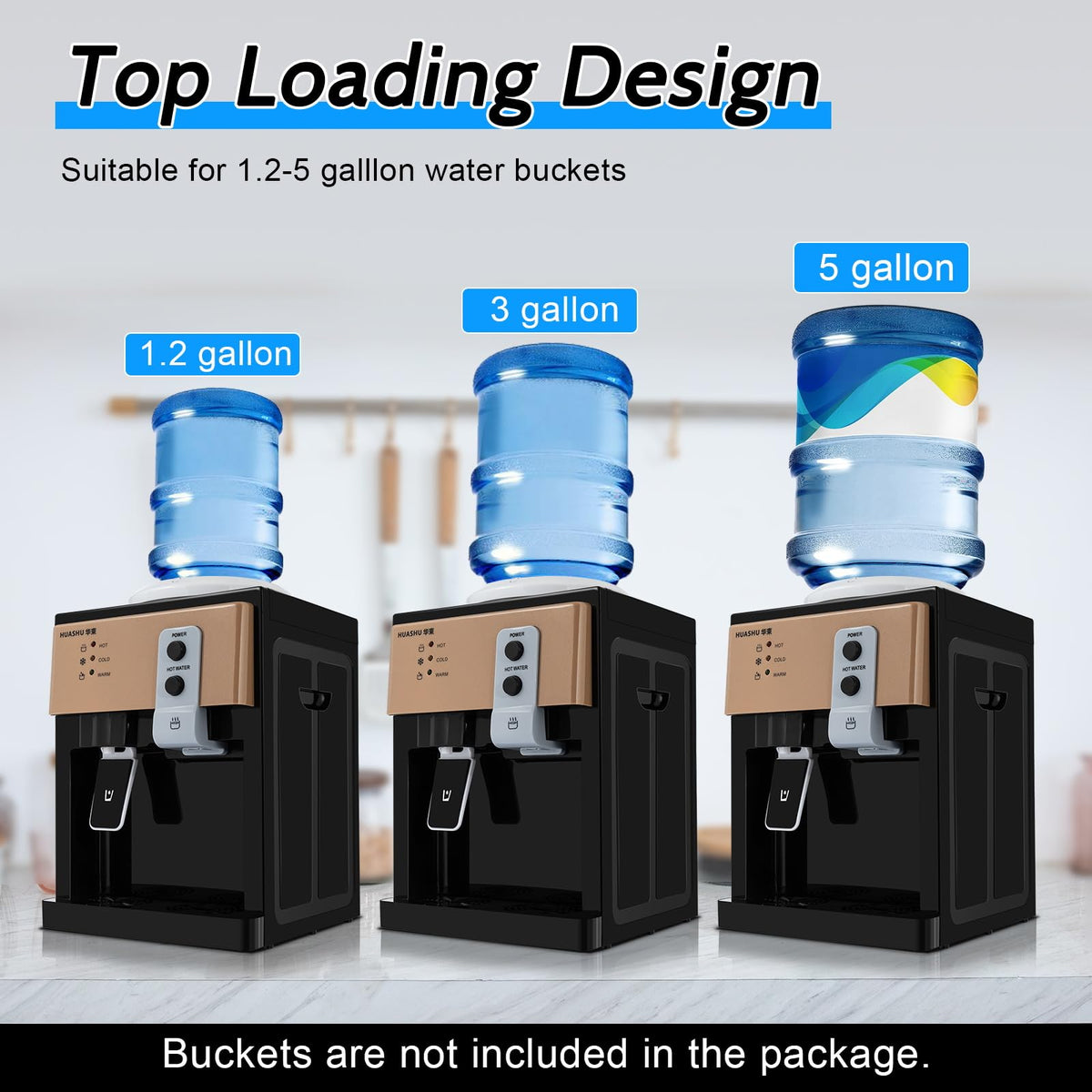 Top Loading Countertop Water Cooler Dispenser 3 Temp K9456