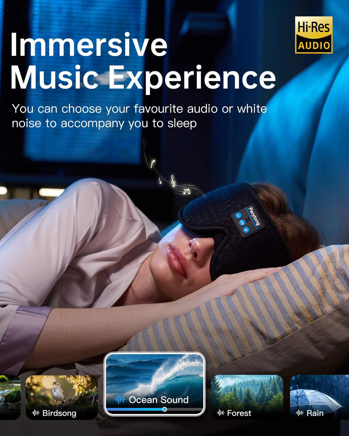 Bluetooth Sleep Mask with Headphones N83844