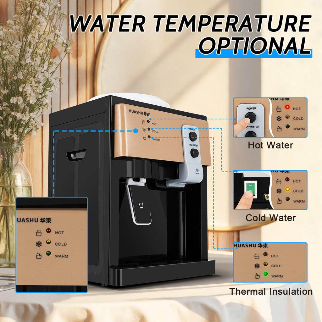Top Loading Countertop Water Cooler Dispenser 3 Temp K9456