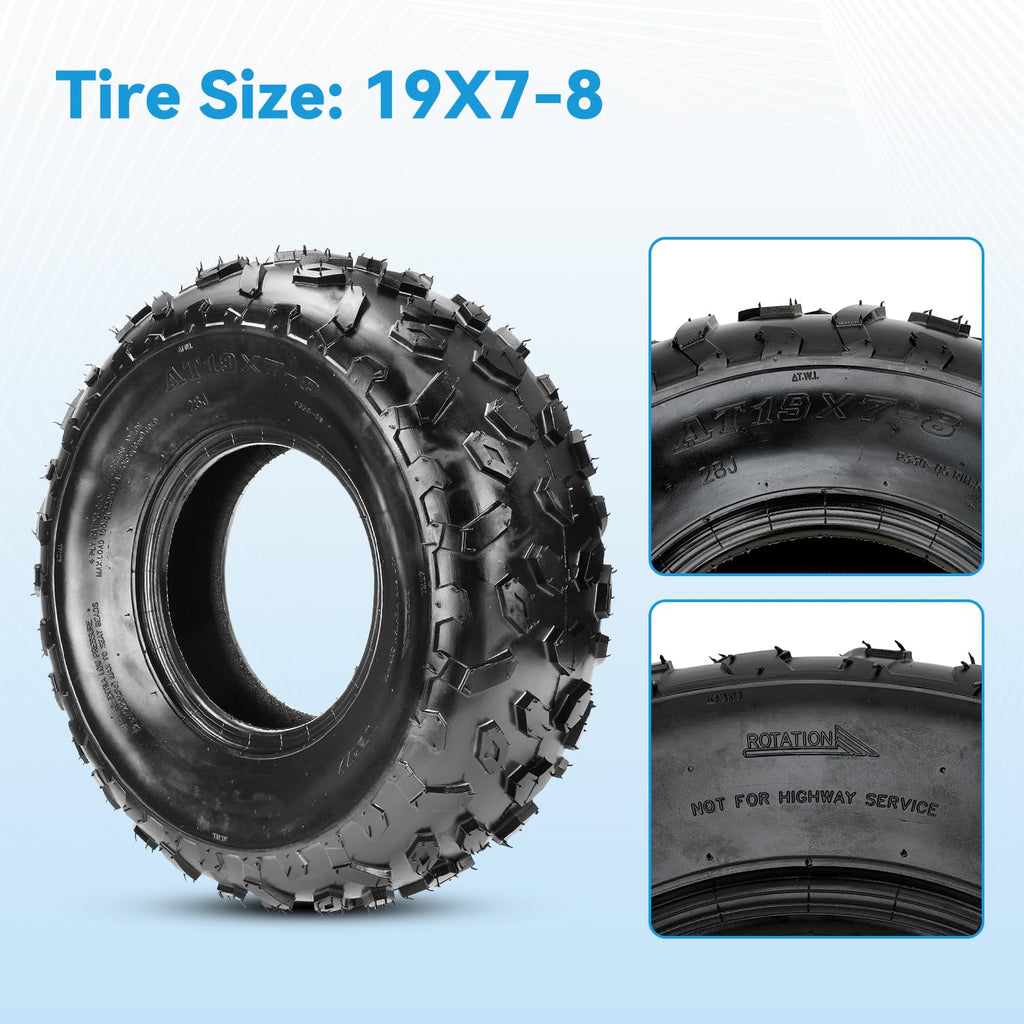 19x7-8 Mini Bike Tire Tubeless Replacement C40992