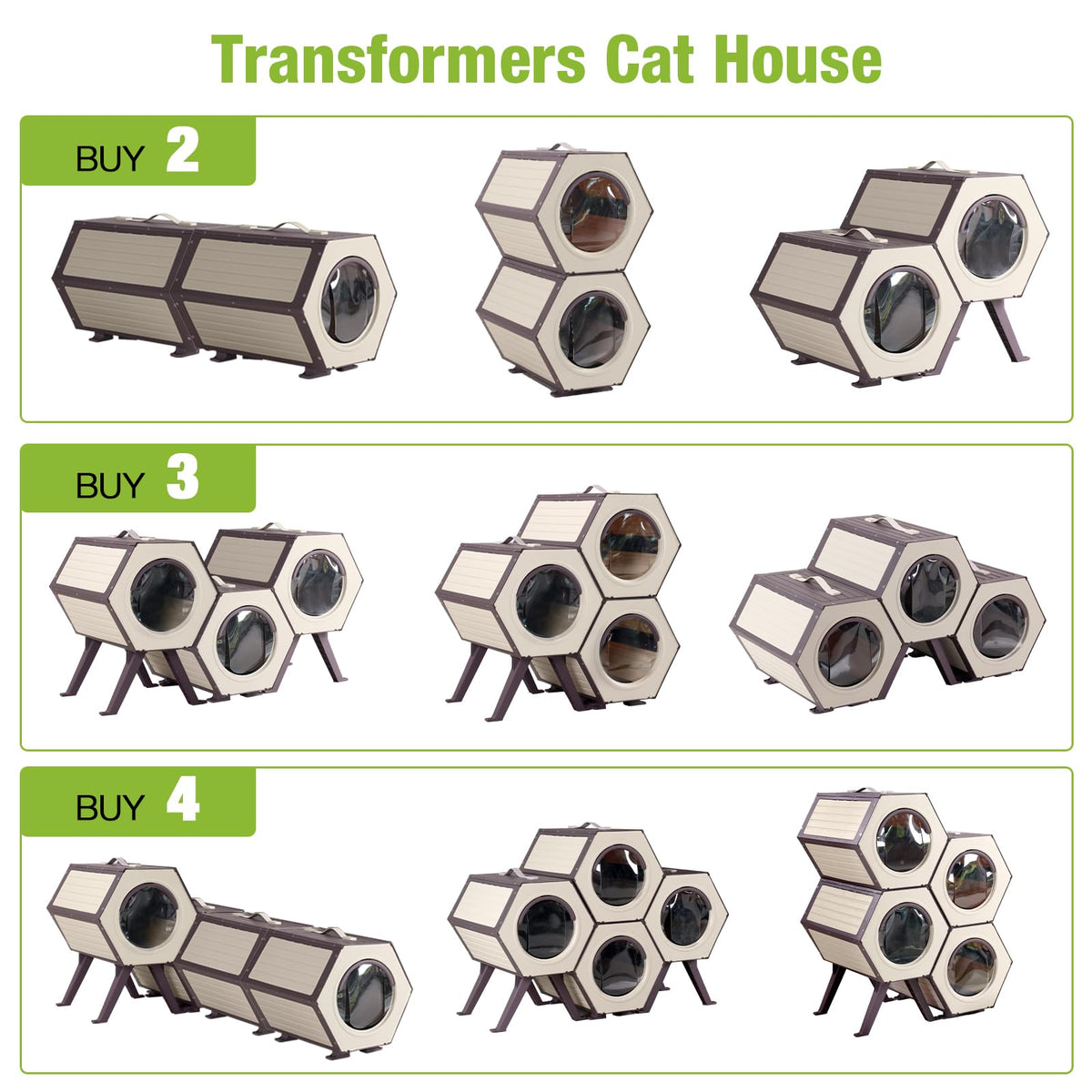 Heated Outdoor Cat House with Liner Z95211