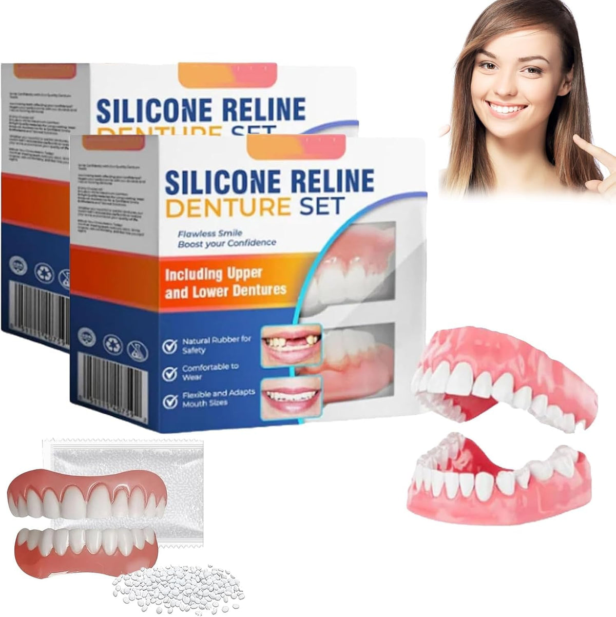 Silicone Denture Reline Kit (2pcs) X15731