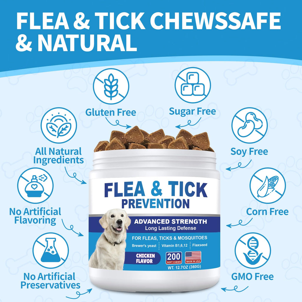 Flea and Tick Chewables 200Ct A16903