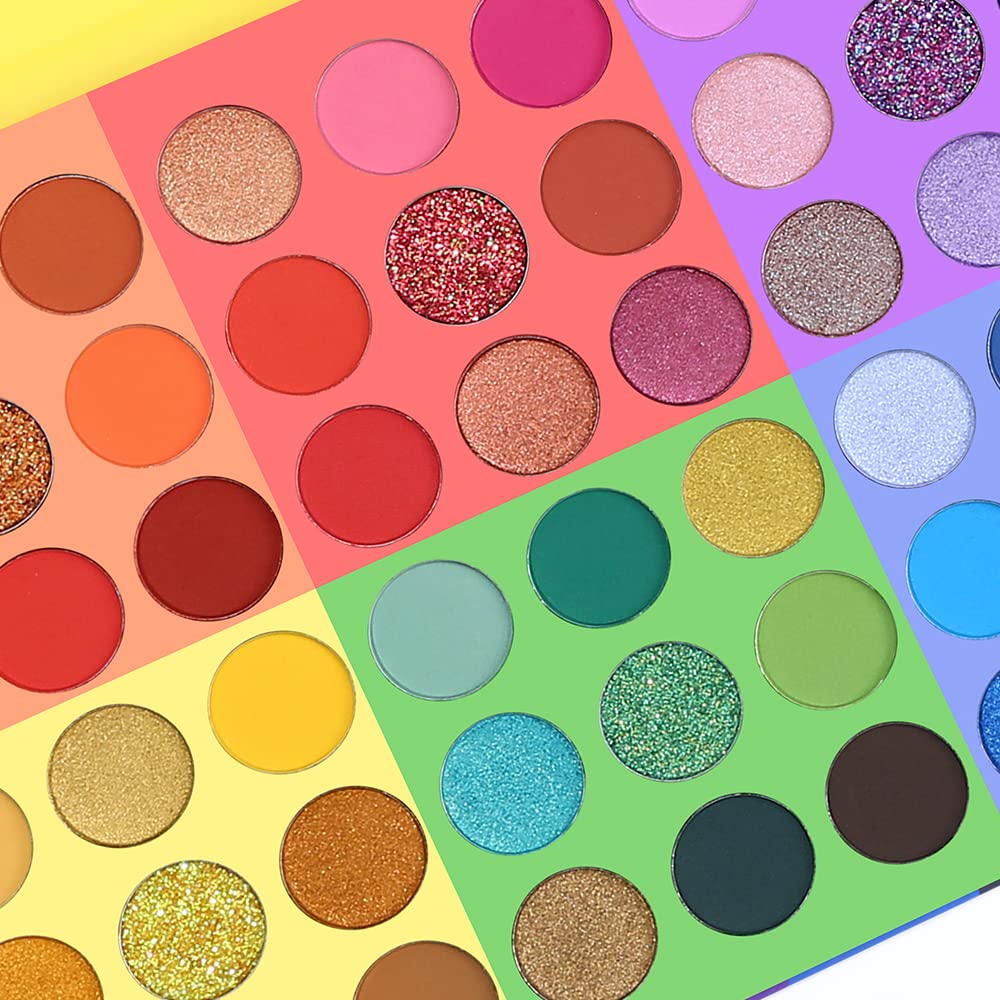 54 Colors Matte Shimmer Glitter Eyeshadow Palette X204