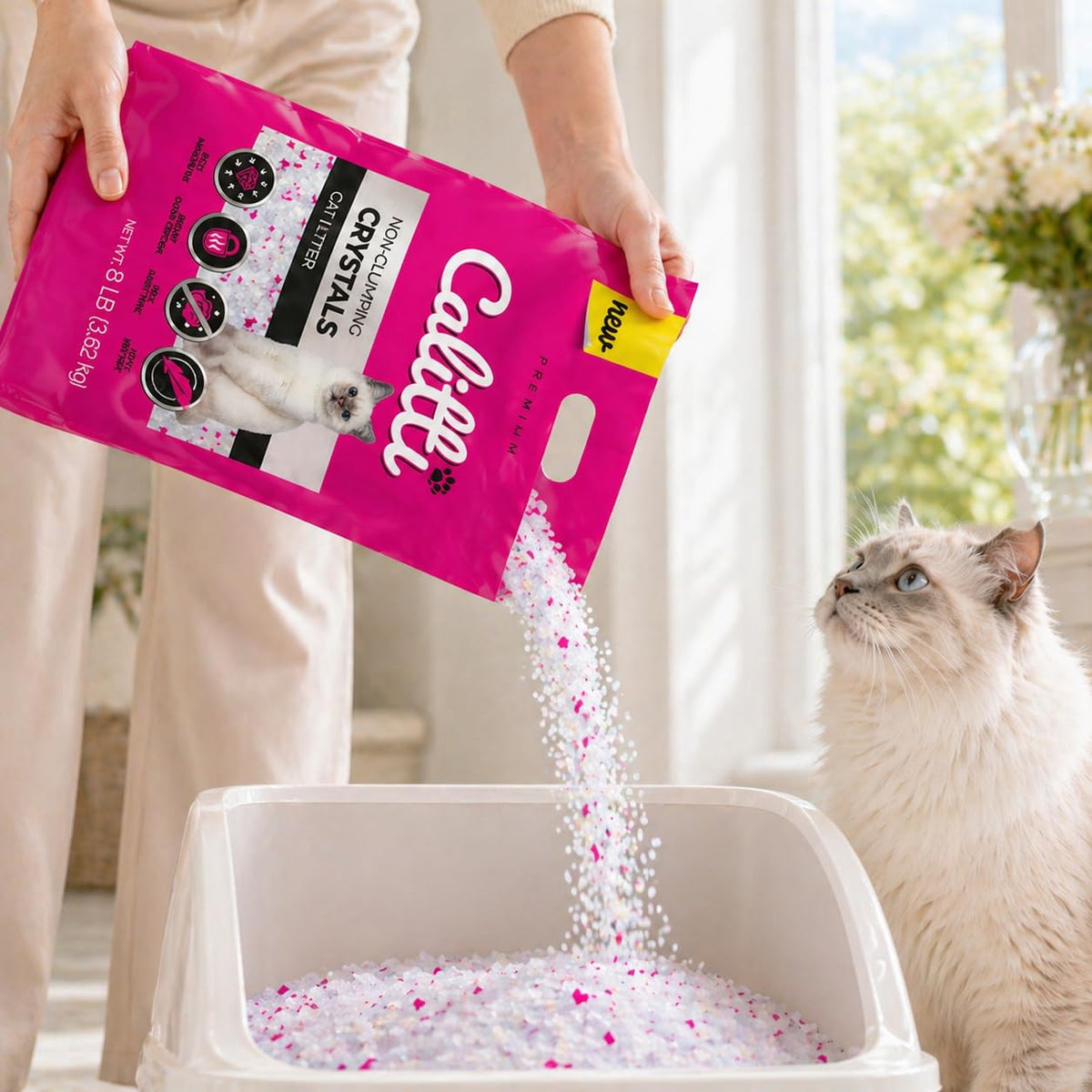 Unscented Dust Free Silica Gel Cat Litter 8 lb Bag A731