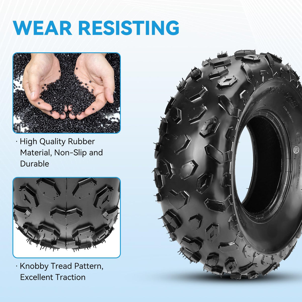 19x7-8 Mini Bike Tire Tubeless Replacement C40992