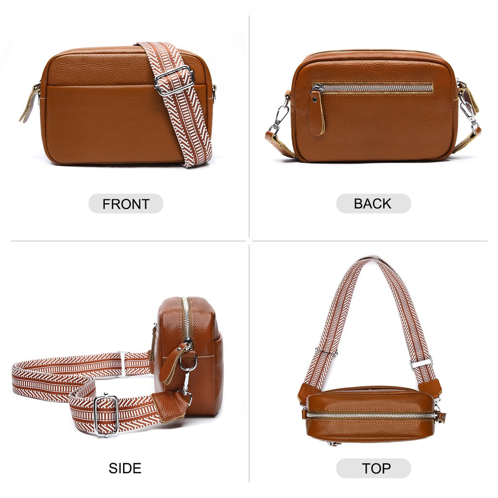 Small Leather Crossbody Bag Z877