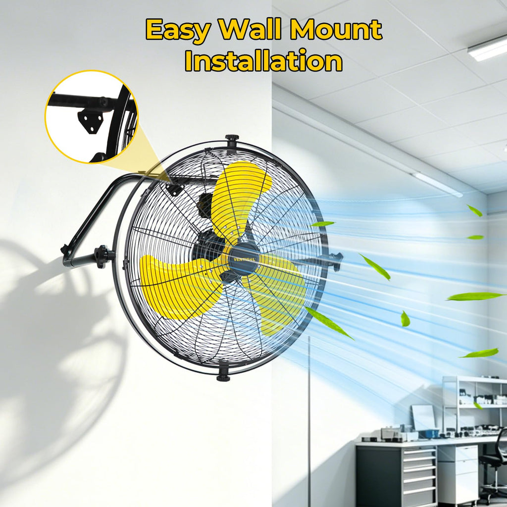 20 Inch 2-in-1 Floor Wall Mounted Fan O49108