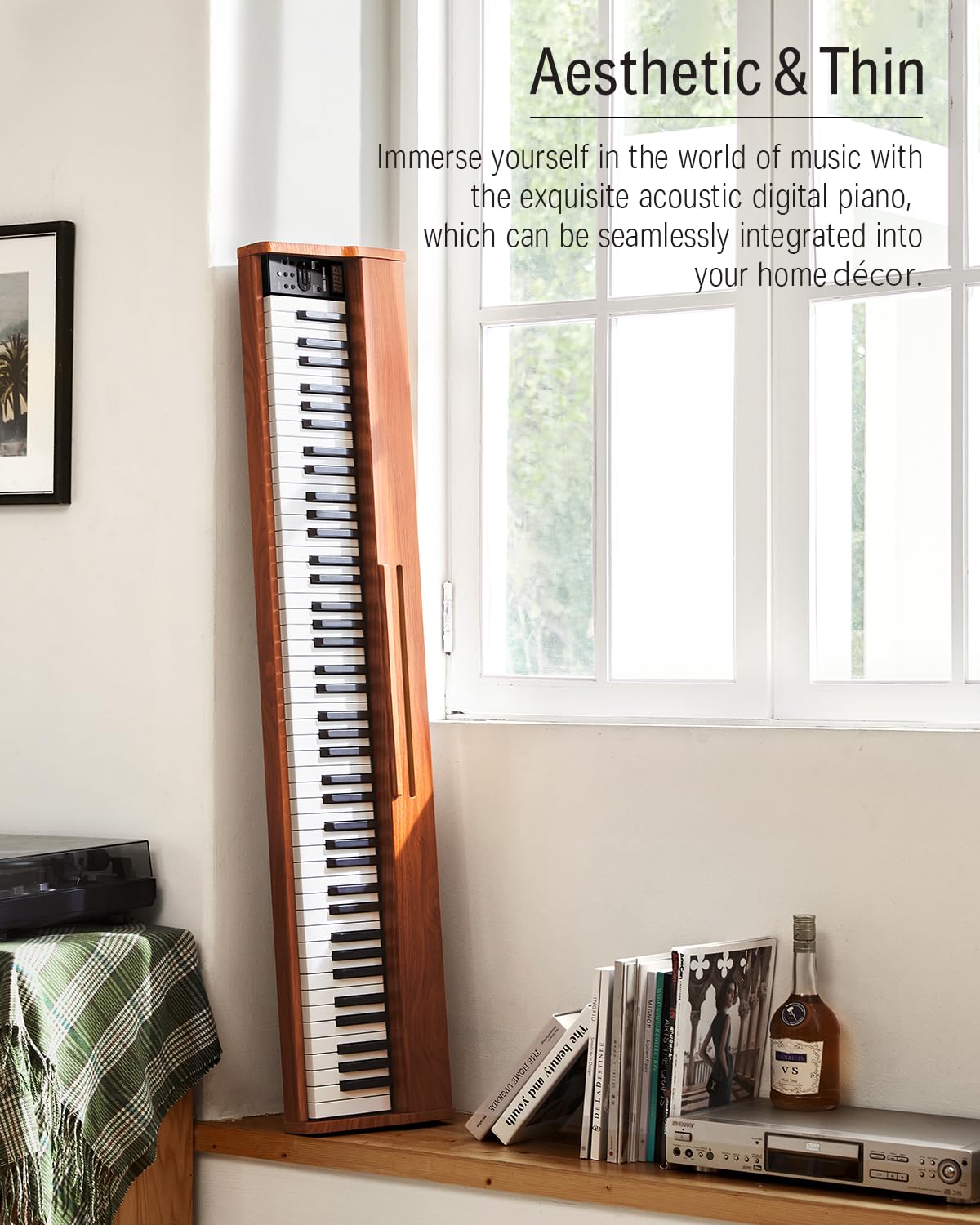 88 Keys Digital Piano with Stand and Sustain Pedal F6215