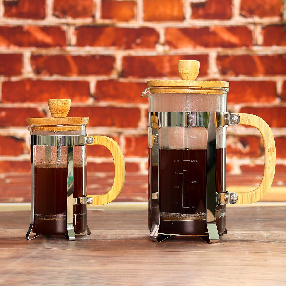 34 oz French Press Coffee Maker with Bamboo Lid R625400