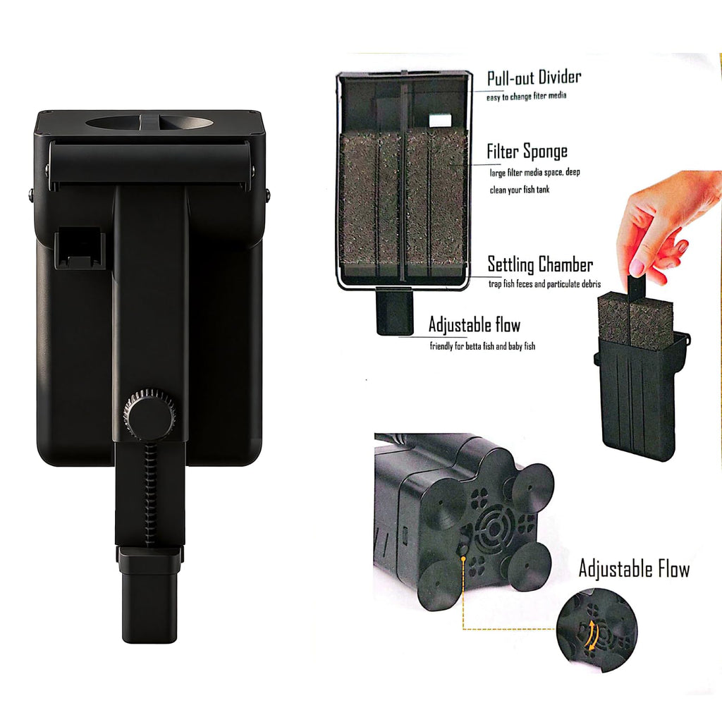 5 Gallon Plastic Aquarium Starter Kit with Filter and LED Light H697170