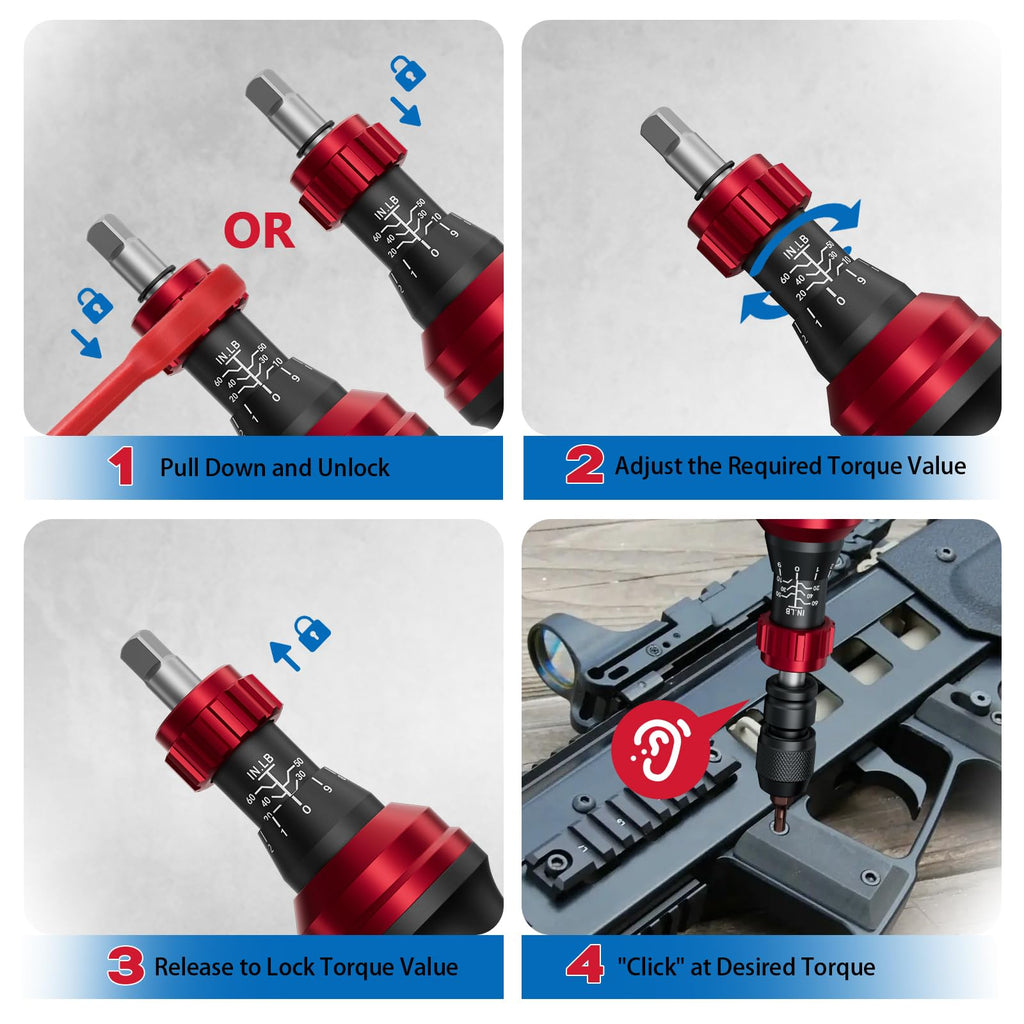 1/4" Torque Screwdriver 36 PCS Set C3890