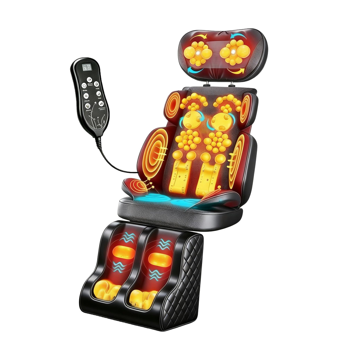 Full-Body Massage Mat with Foot Massager E4882