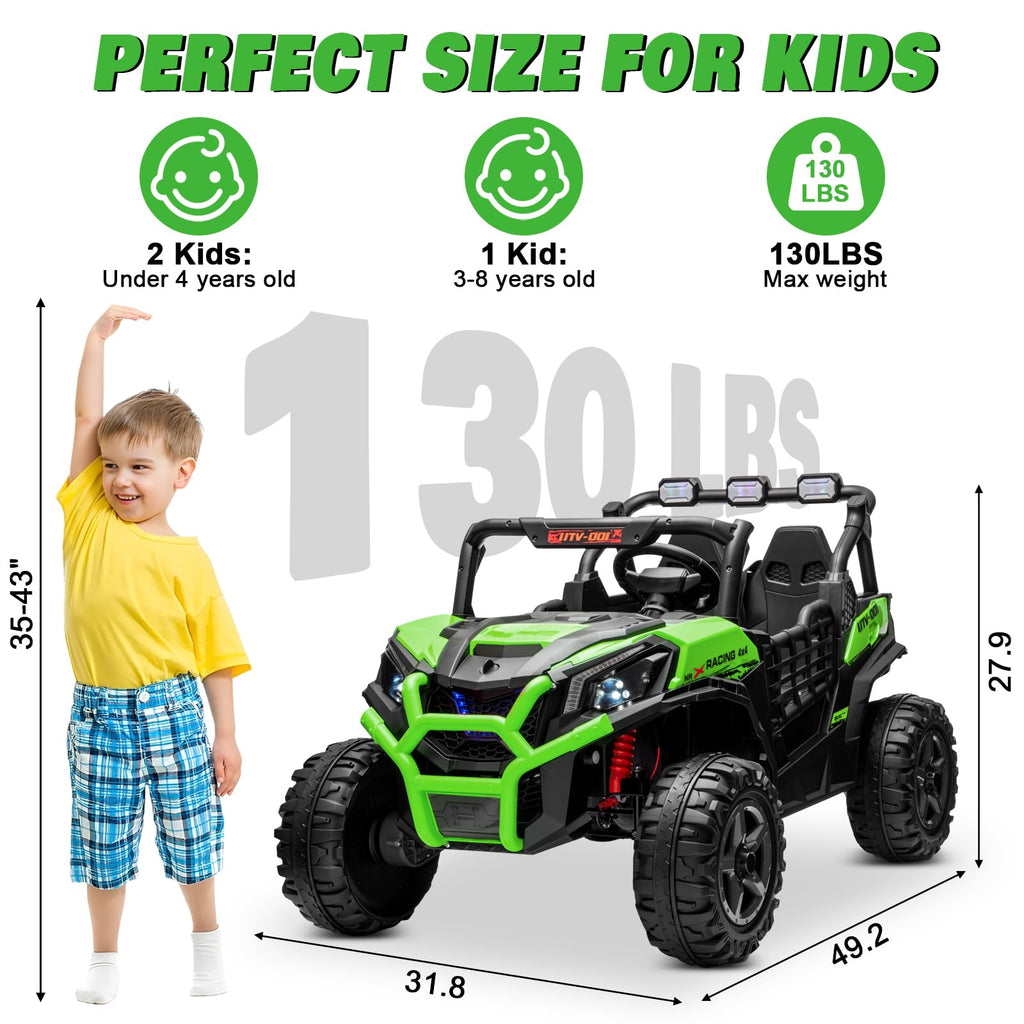 Green 2-Seater Ride On Car Truck D70201