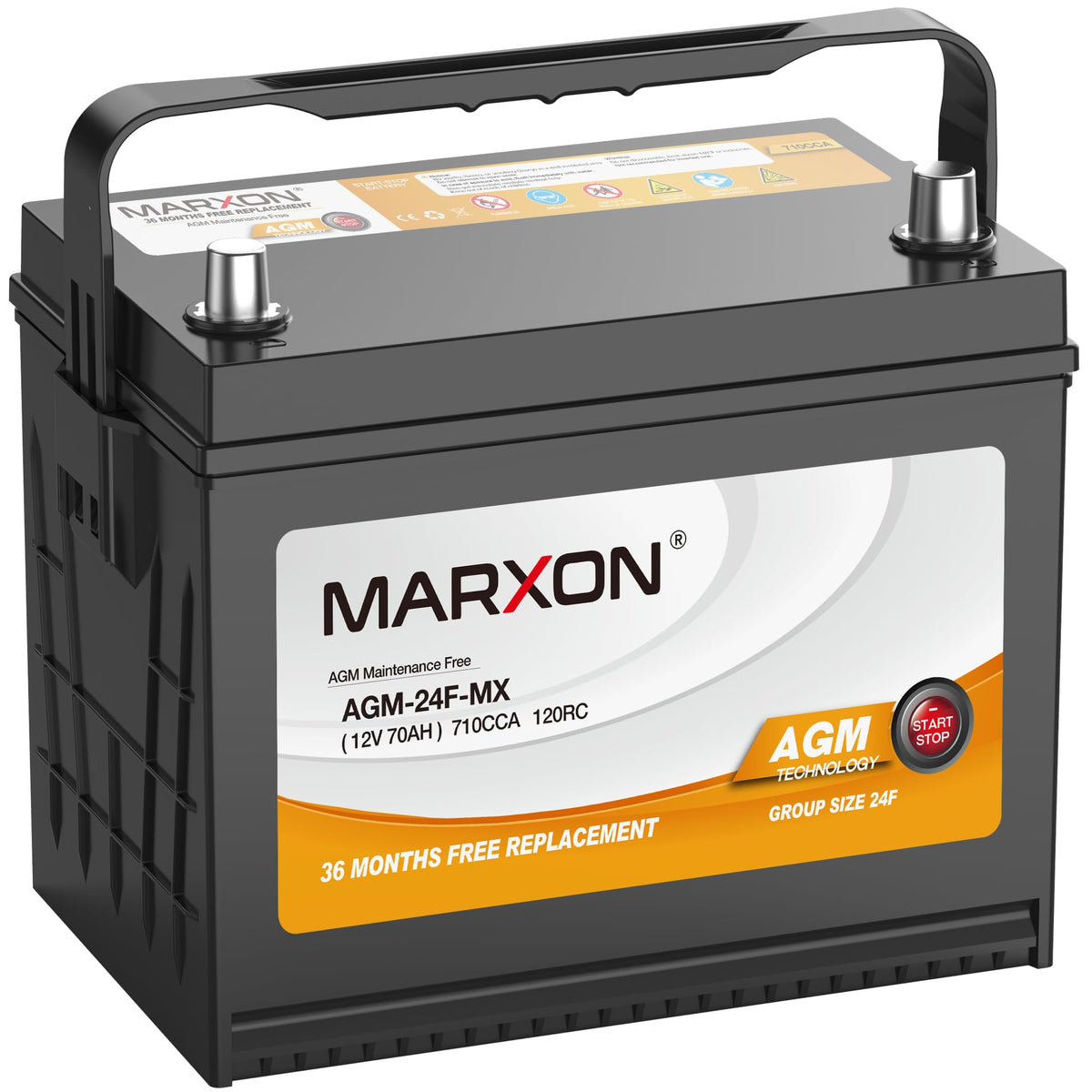 24F 12v 70AH 710CCA AGM Car Battery D5550