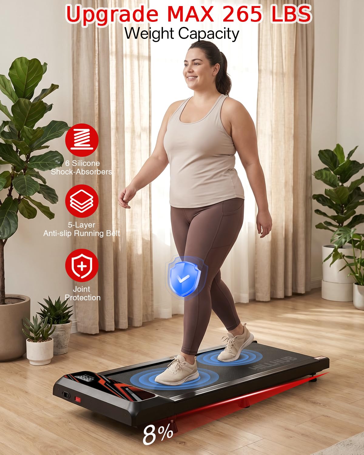 2.5HP Treadmill with Handle Bar Z686606