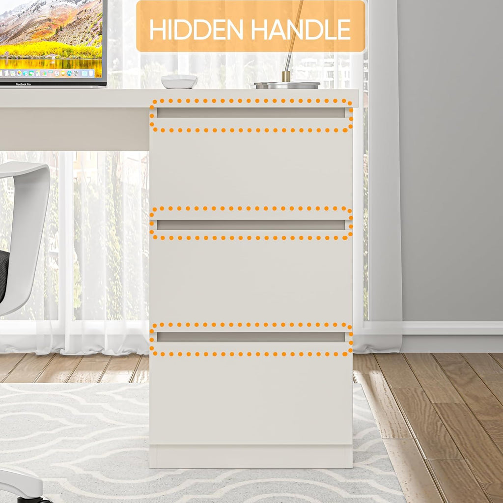 White Desk with Drawers I5208