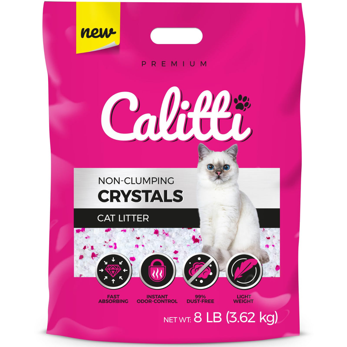 Unscented Dust Free Silica Gel Cat Litter 8 lb Bag A731