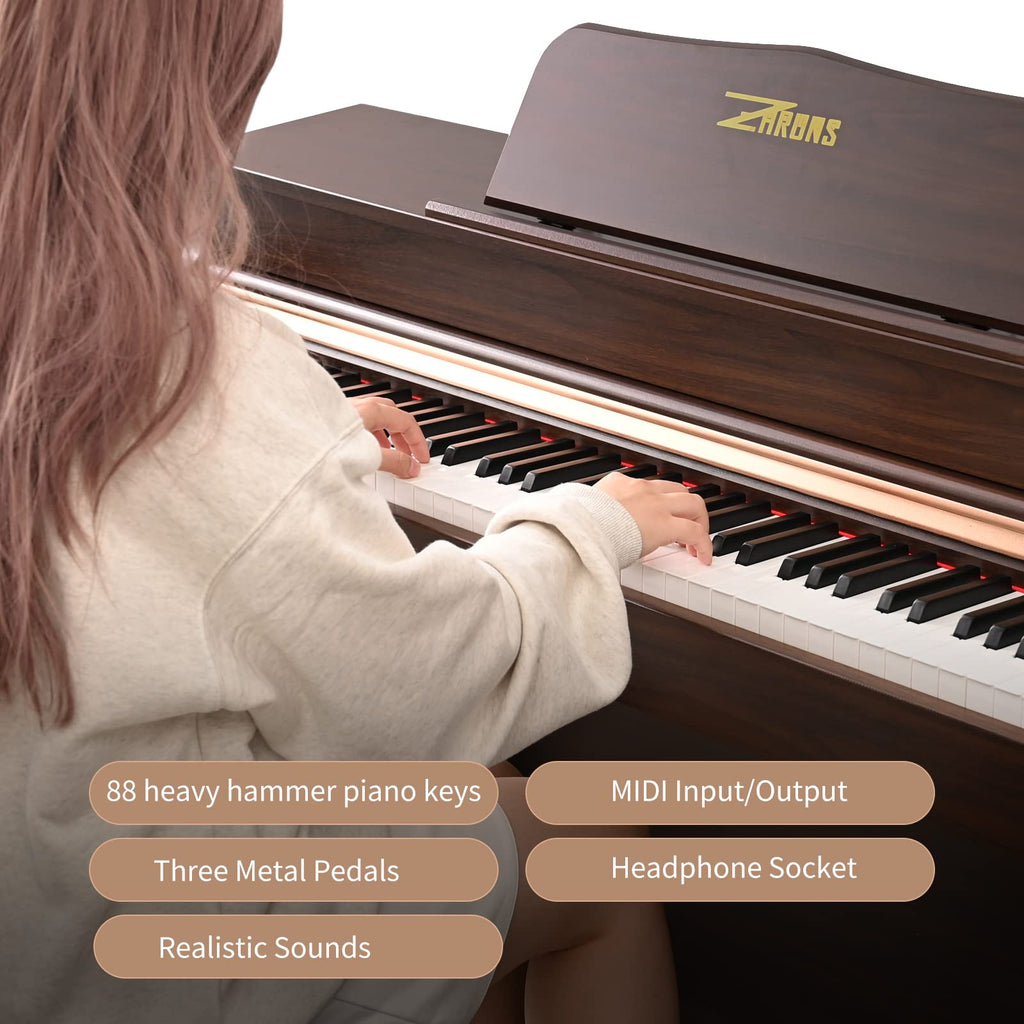 88 Key Full Weighted Digital Piano with Triple Pedal N174419