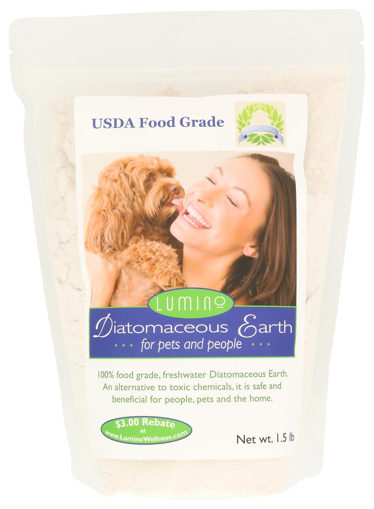 Food Grade Diatomaceous Earth 1.5lb R4656