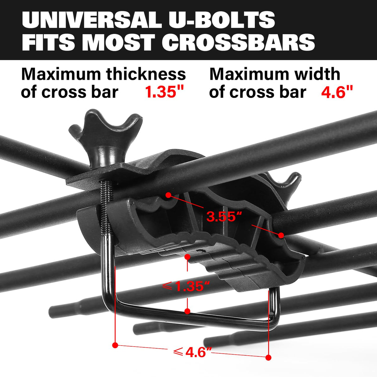 64"x 39" Steel Roof Rack Cargo Carrier with Waterproof Bag T77532